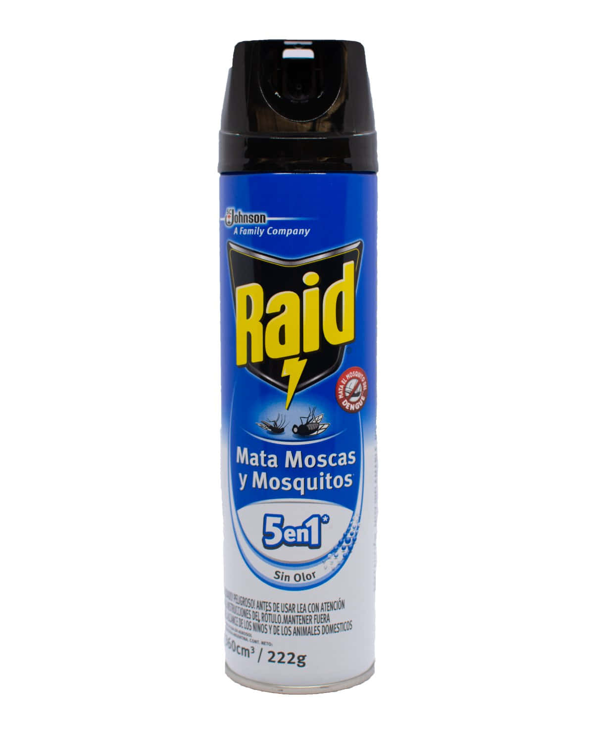 Insecticida Raid MMM 5 en 1 sin olor 360 Cm3